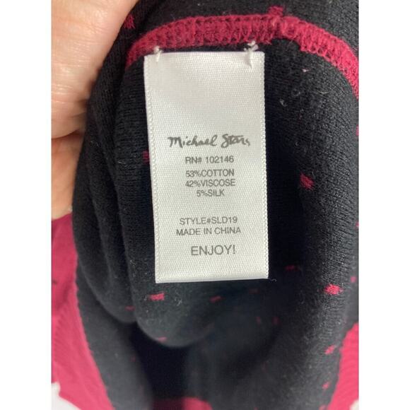 Michael Stars Reversible Dot Cotton Blend Sweater size Medium - Picture 4 of 5